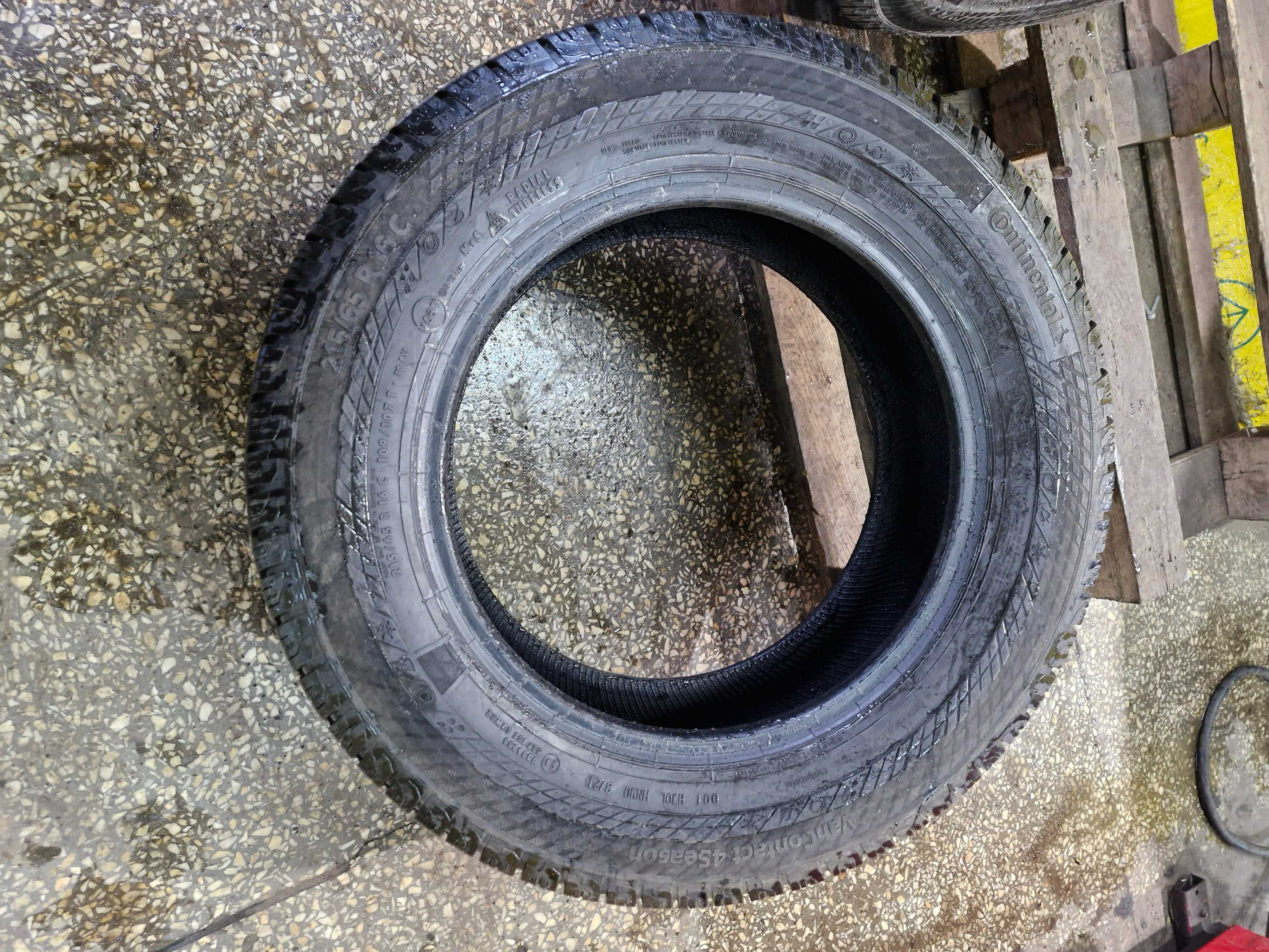 Opony Całoroczne 215/65R16C Continental VanContact 4Season 2szt Montaż
