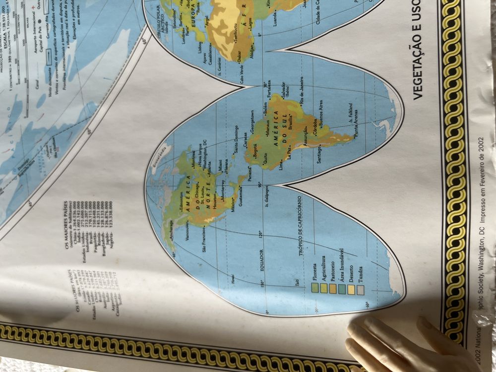 Mapa “O Mundo Político” National Geographic