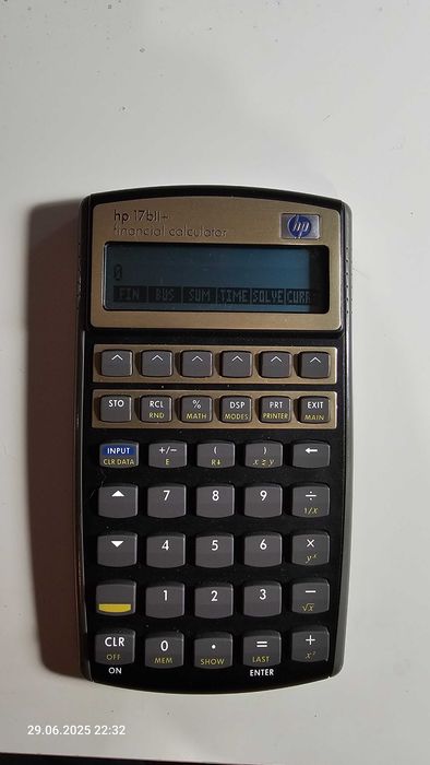 Kalkulator finansowy HP17BII+