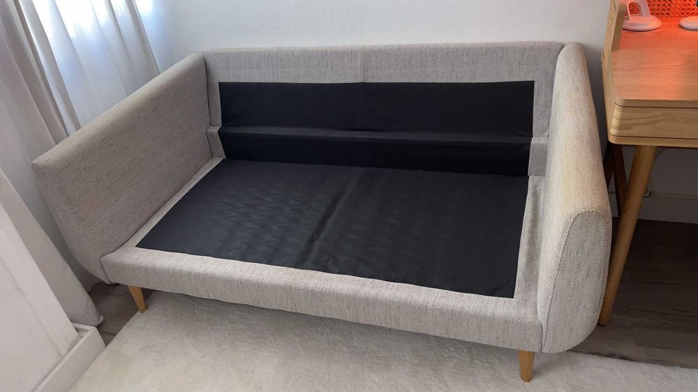 Sofá IKEA 2 lugares de tecido cinzento - exclusivo e como novo