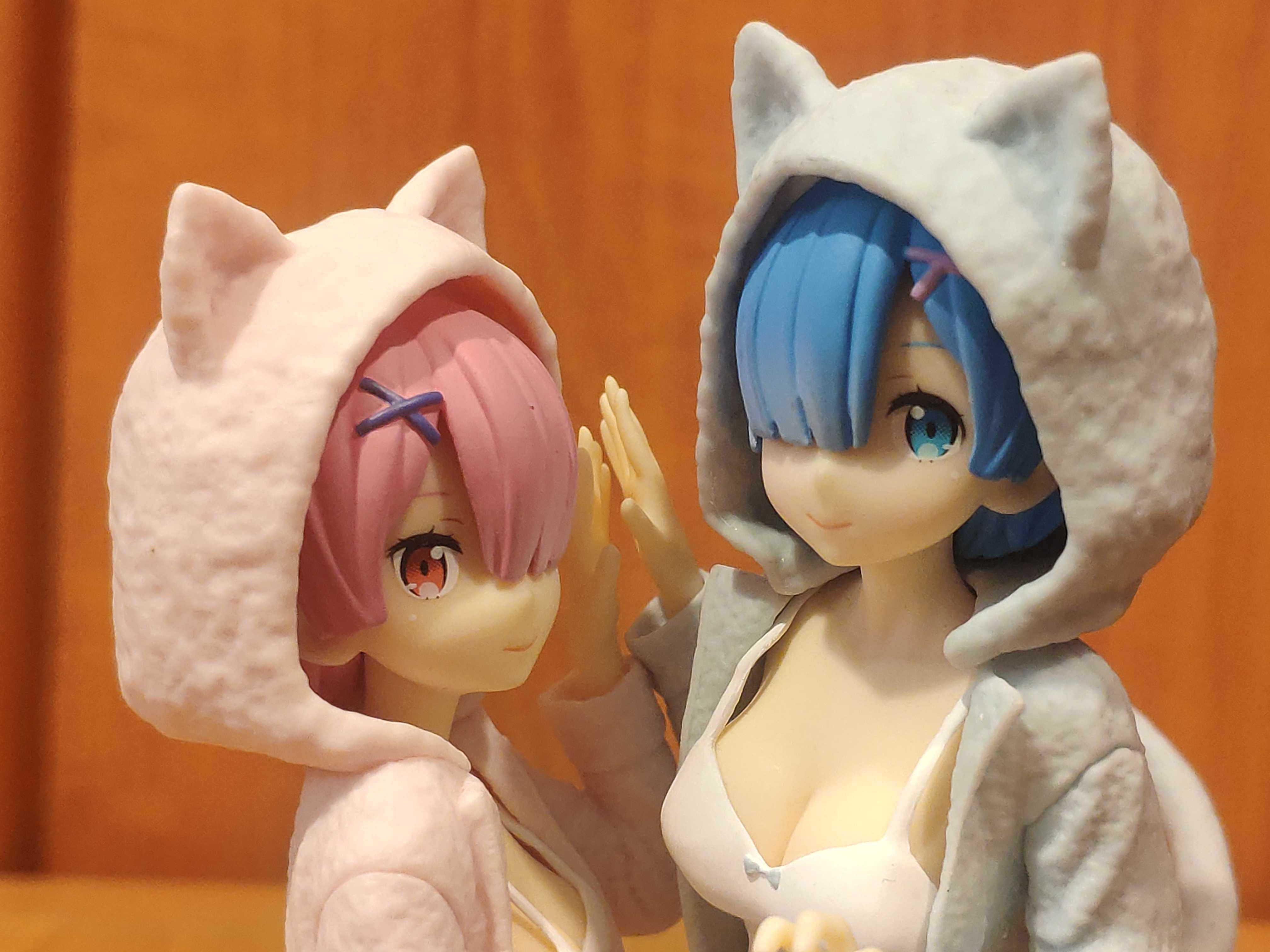 Figurki Anime Manga Re:Zero - Ram & Rem Nyanko Mode - Banpresto