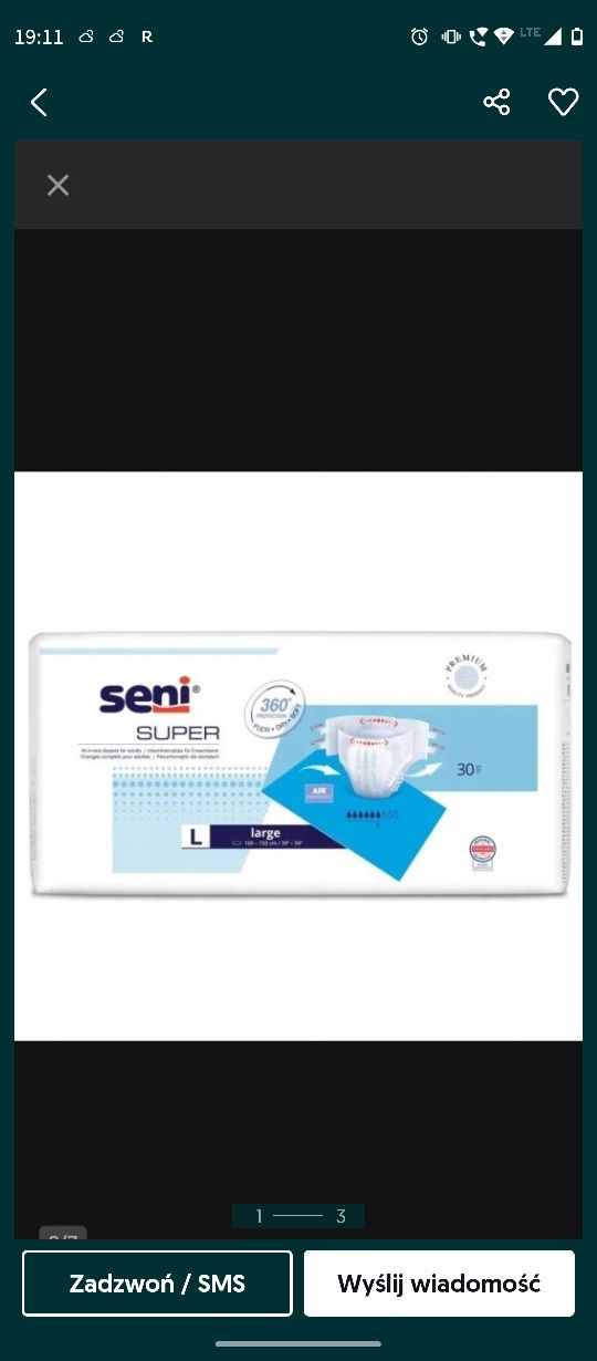 Pieluchy Seni Super L