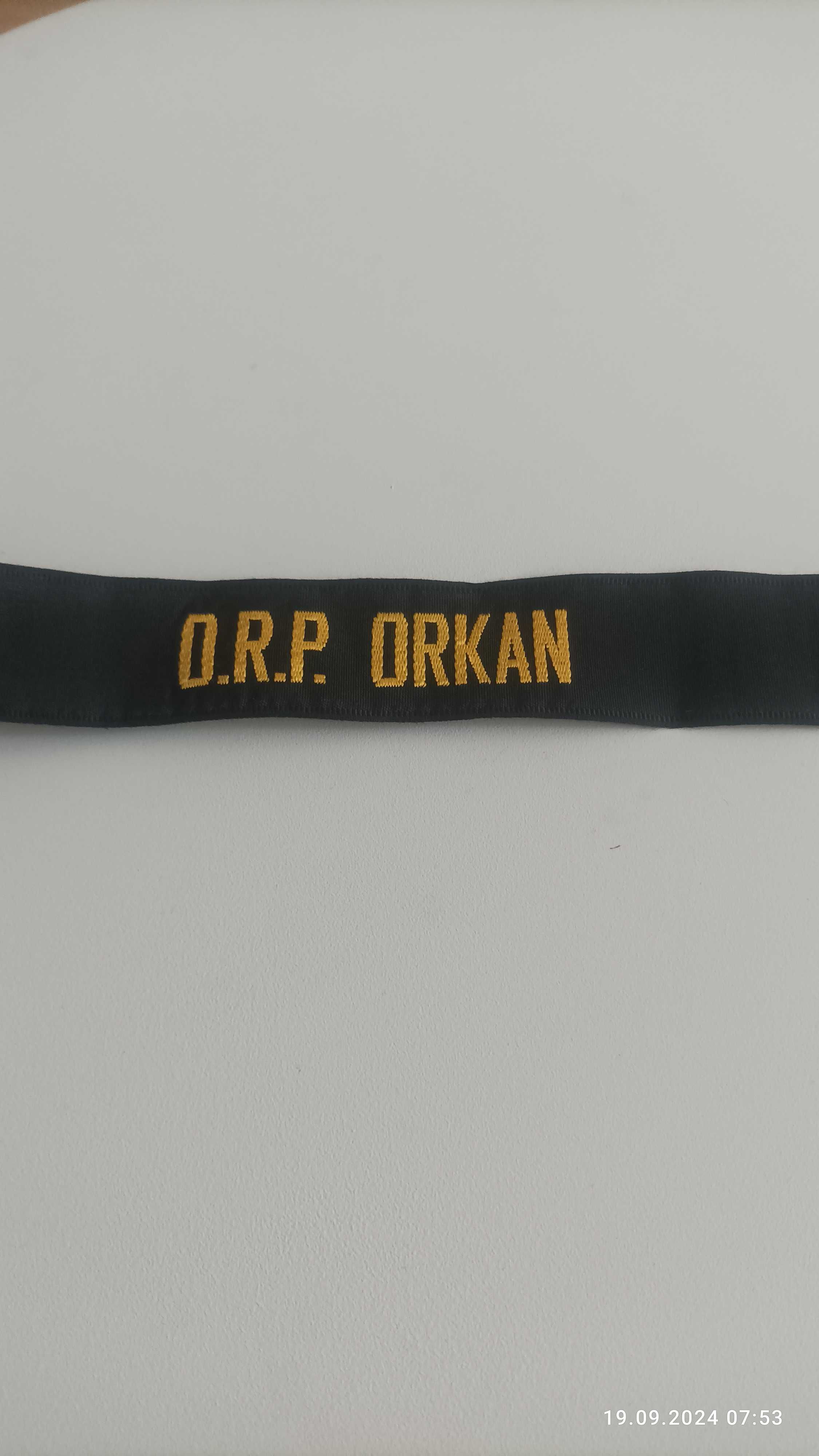 O.R.P. ORKAN banderka/otok na czapkę Marynarki Wojennej