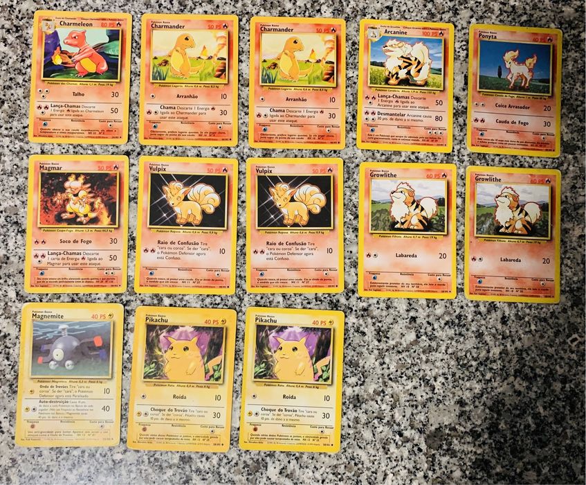 Cartas Pokémon Base Set