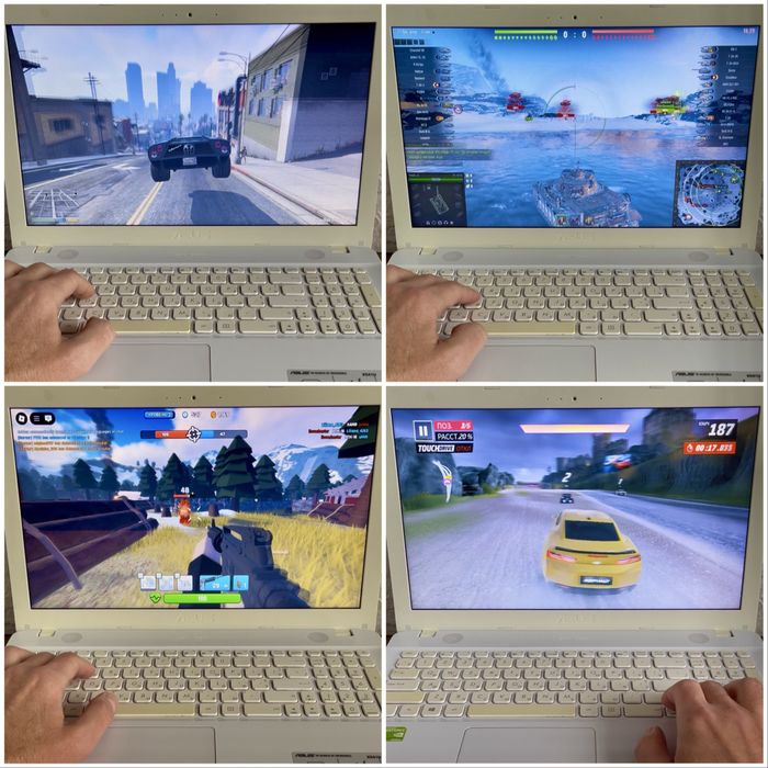 Игровой Asus Intel Core + Nvidia MX + SSD + игры + комплект