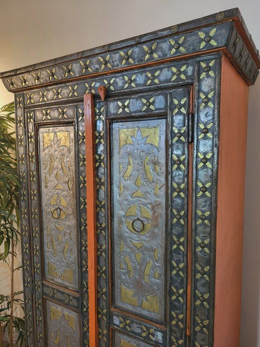 armario, prateleiras, louceiro, estante, oriental, indiano, rustico