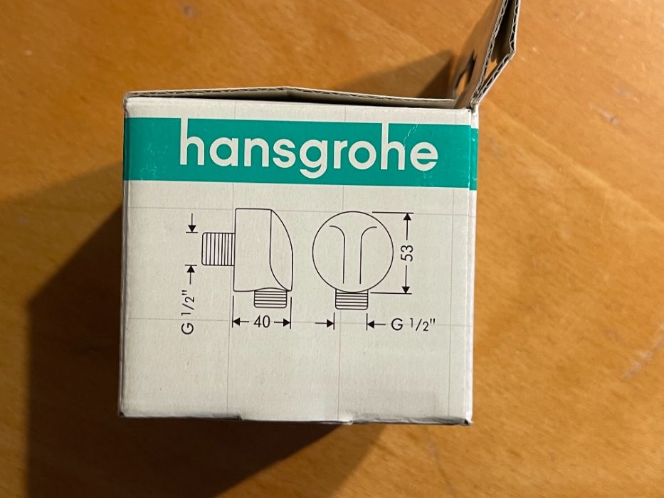 hansgrohe Fix Fit , wyjście ze ściany do węża prysznicowego, chrom
