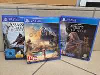 Assissin's Creed na PS4 - Mirage, Origins, Black Flag