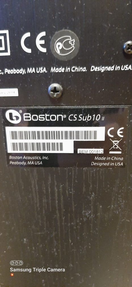 Subwoofer boston acustic CS Sub 10 II głośnik niskotonowy
