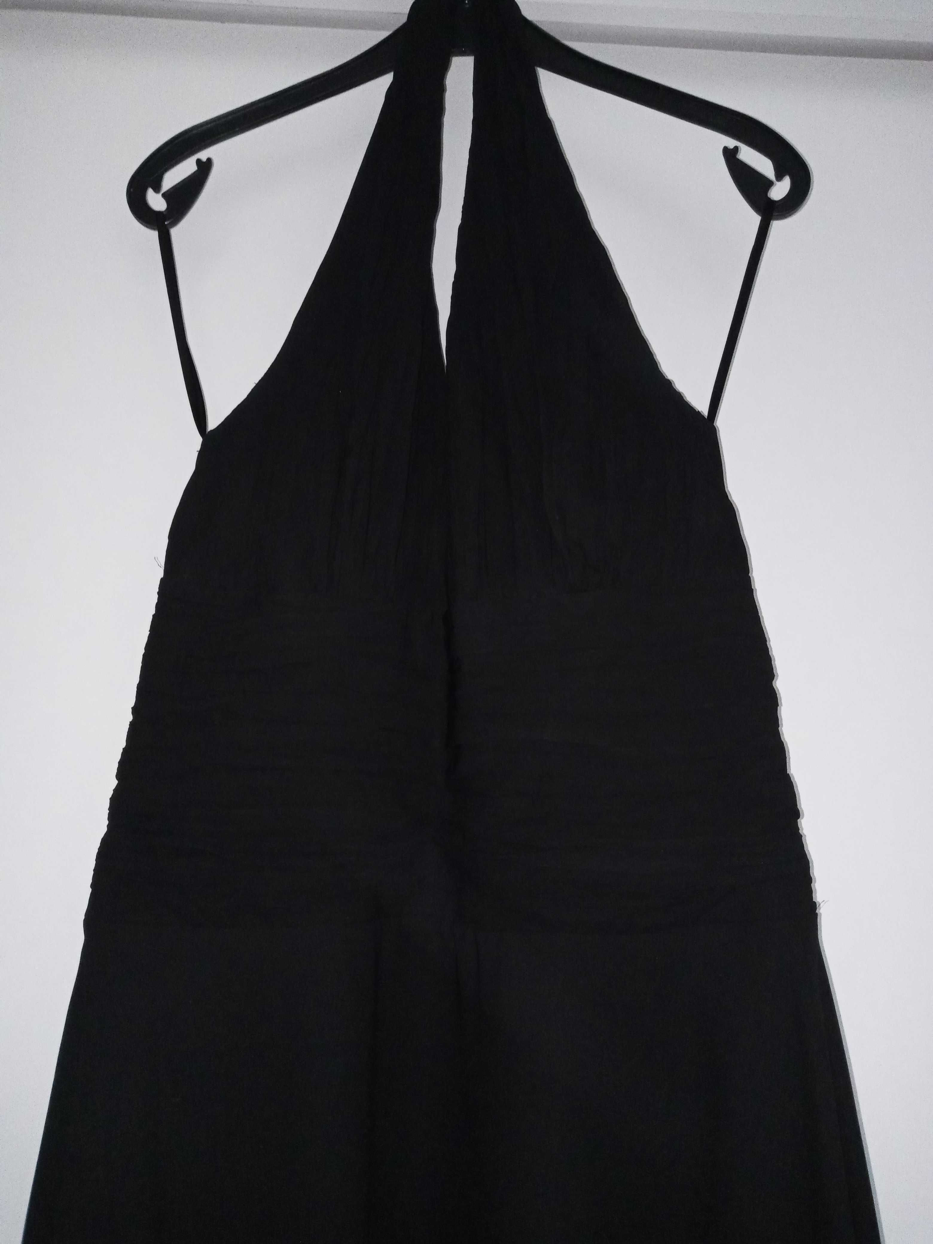 Sukienka czarna z odkrytymi plecami roz 42