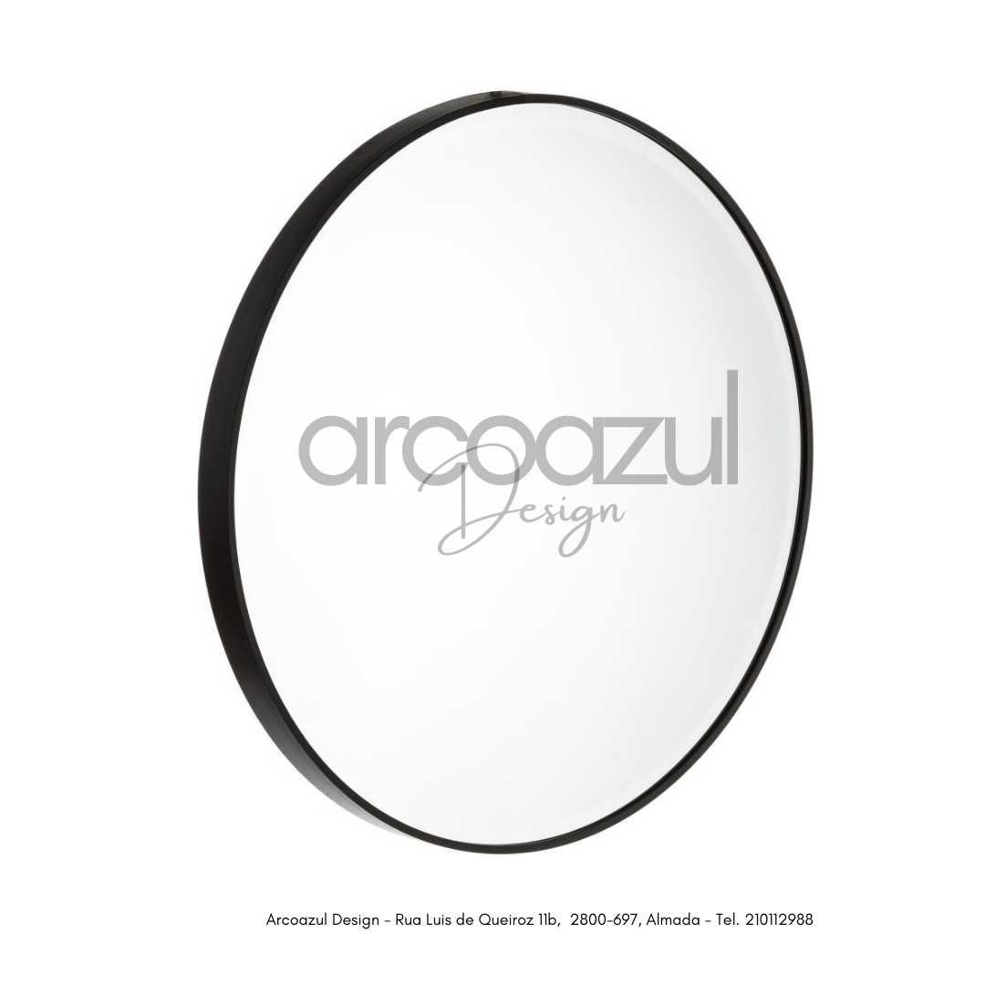Espelho de Alumínio Preto Mate - Várias  Medidas By Arcoazul