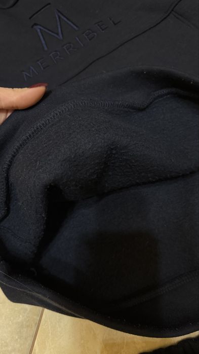 Спортивний костюм темно синій на флісі флісовий жіночий merribel