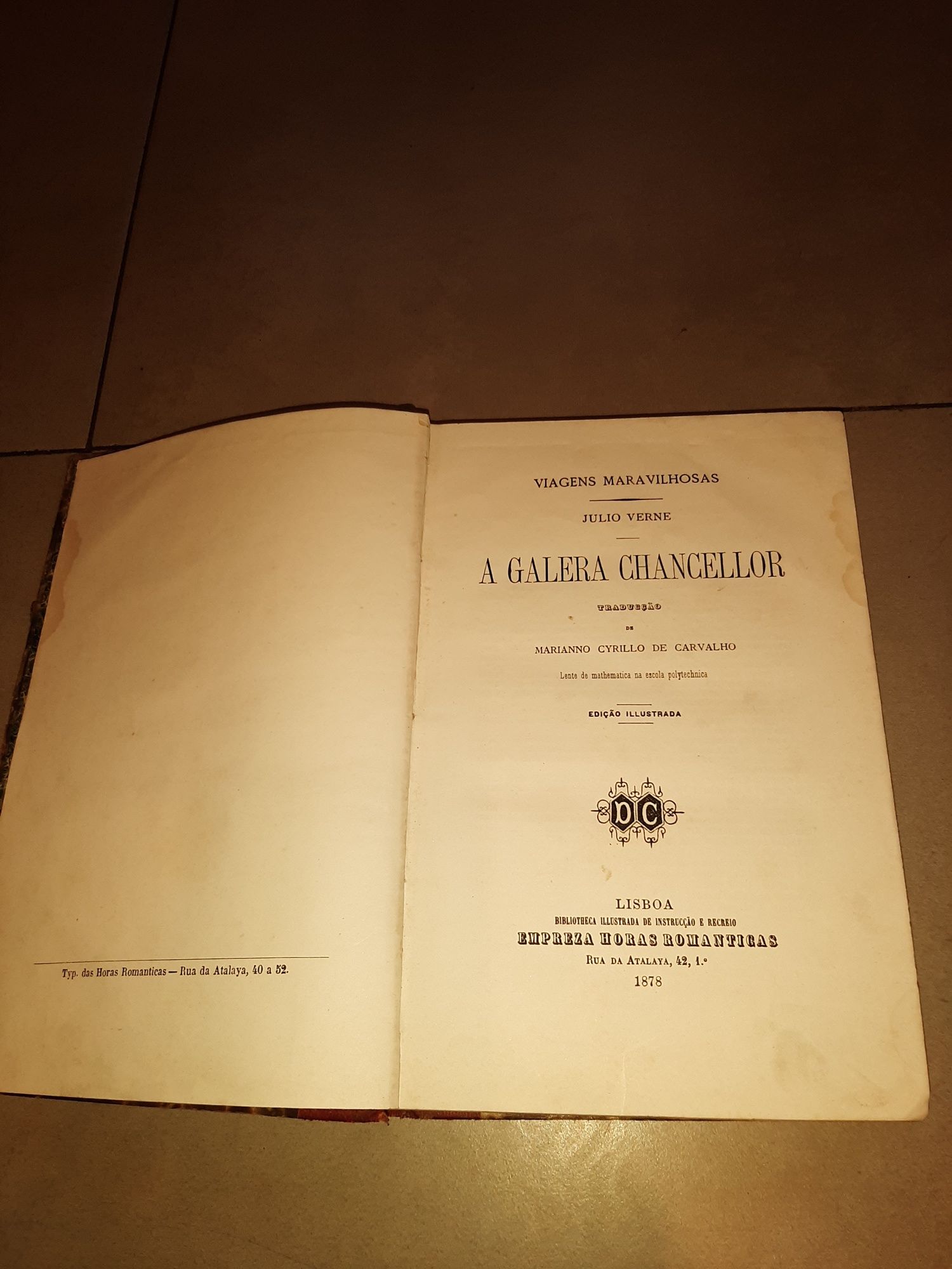 Obra Premiada de Júlio Verne  Ano 1878