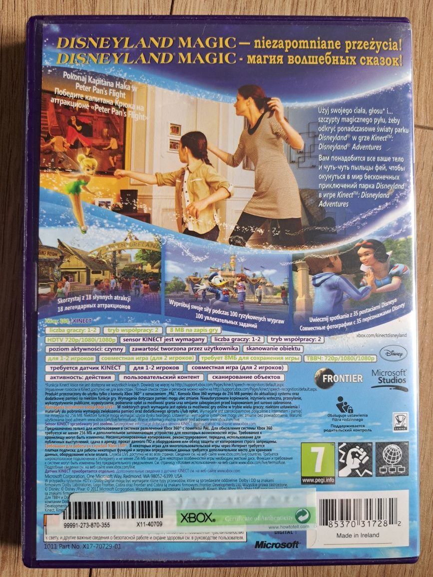 Gra Disneyland kinect Xbox 360