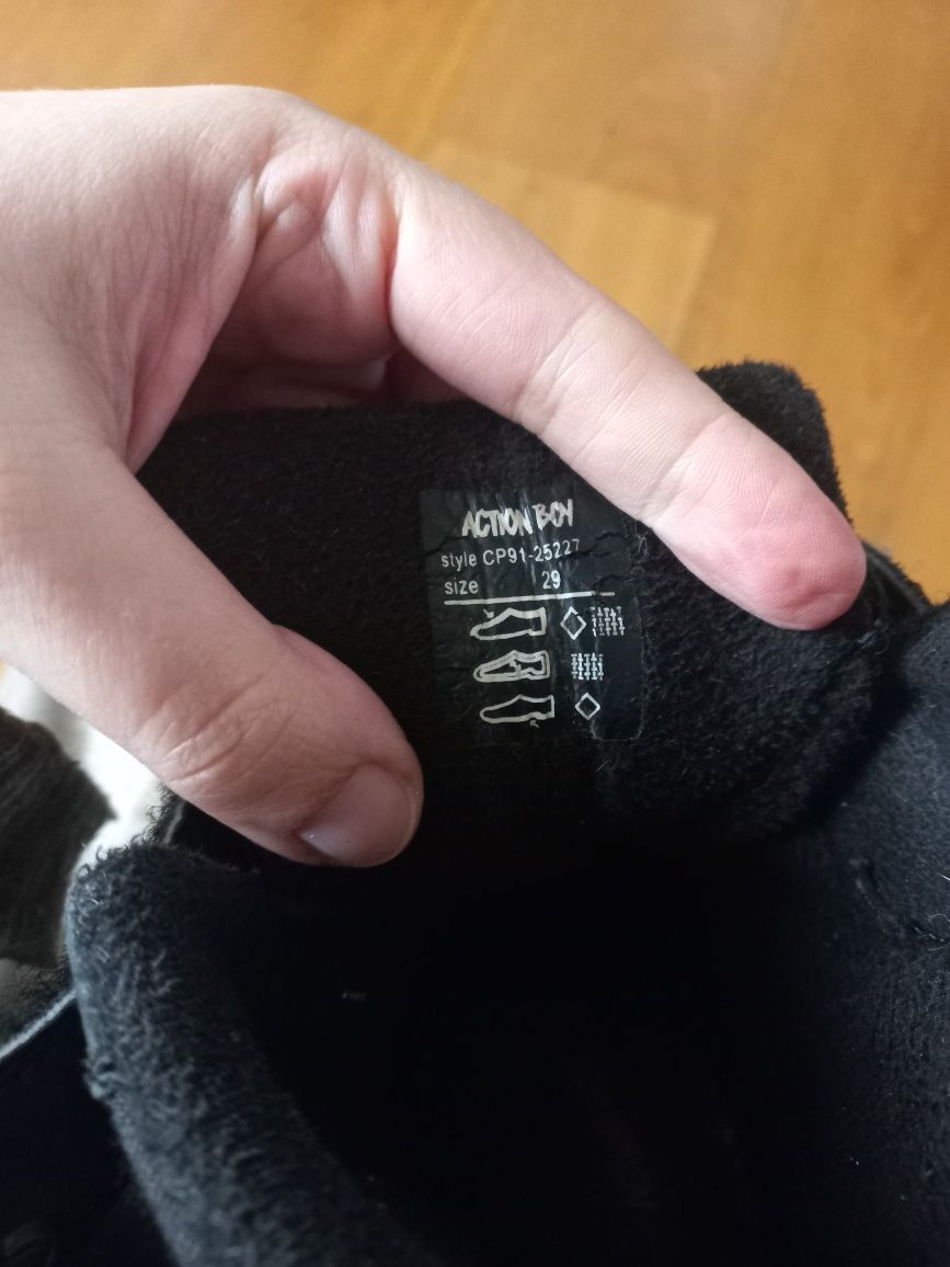 Buty zimowe kozaki sniegowce chłopięce świecące ccc