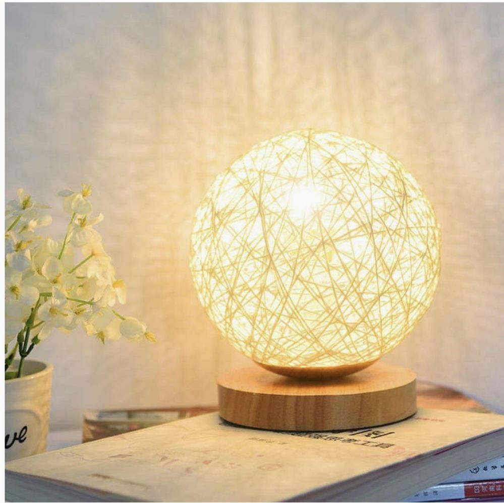 Lampka rattanowa led