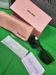 Okulary zestaw komplet meskie damskie unisex Miu Miu fioletowe Premium