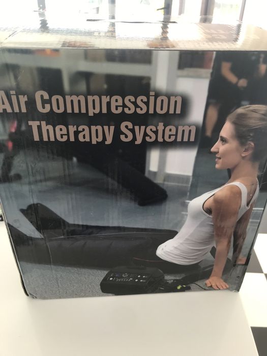 Máquina de pressoterapia nova na caixa