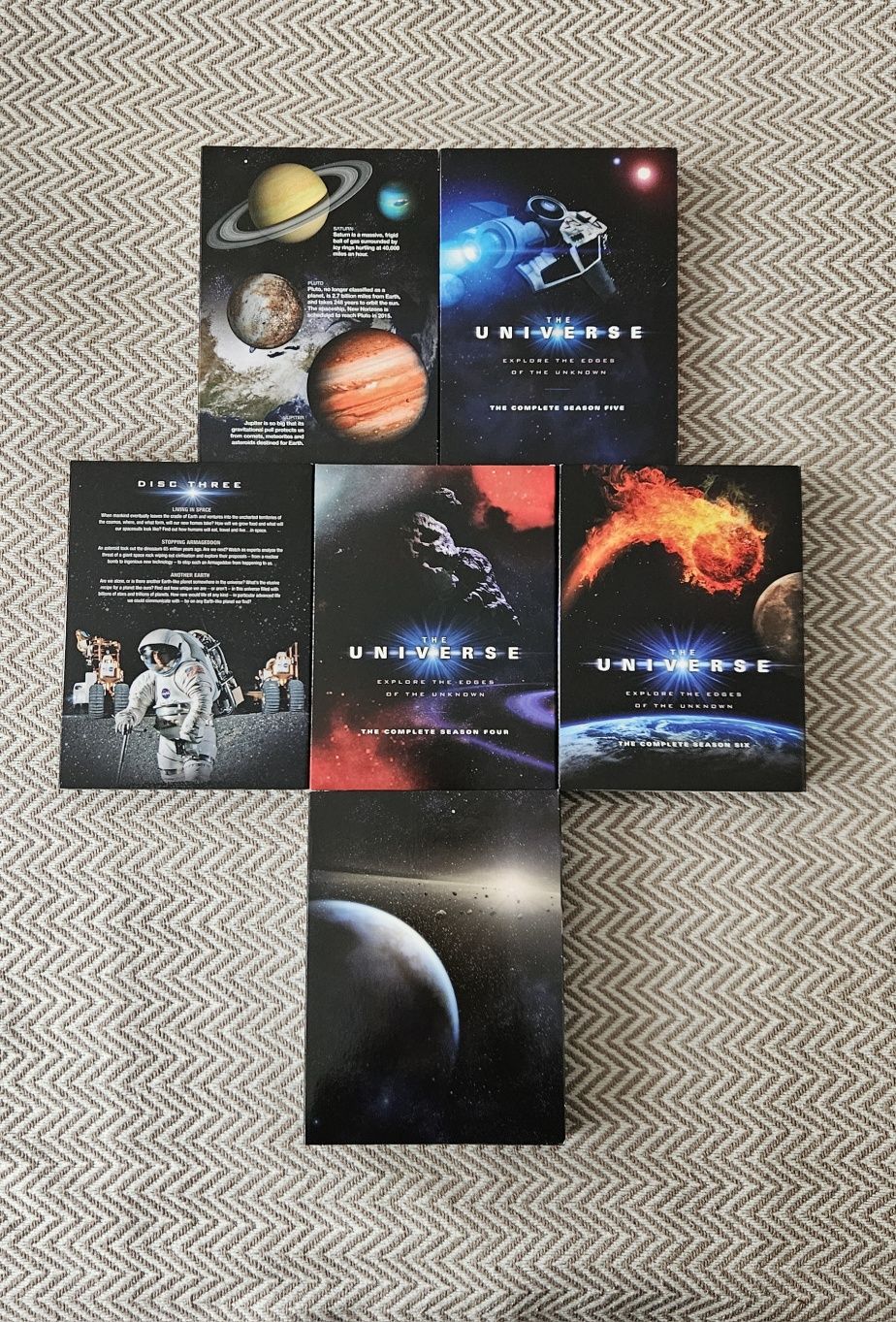 Nowy zestaw 23 Płyty DVD i ksiązka The Universe Collection The Deluxe