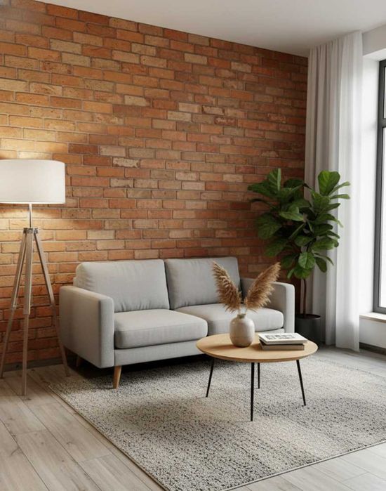 Stara Cegła Lico Loft Płytki Dekoracyjne z Cegły Ciętej Oryginalna