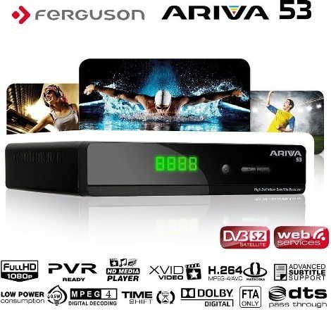 Receptor Satélite HD FERGUSON ARIVA 53
