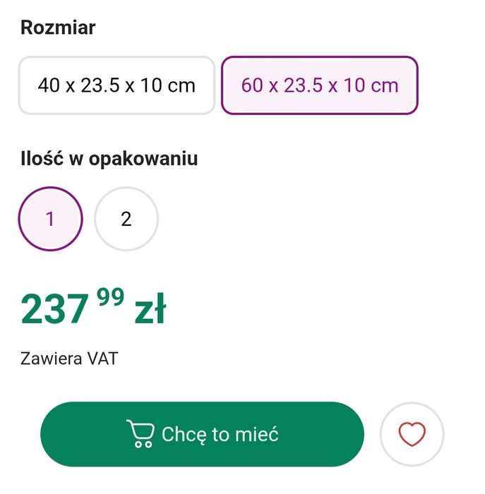 Wisząca szafka/konsola
