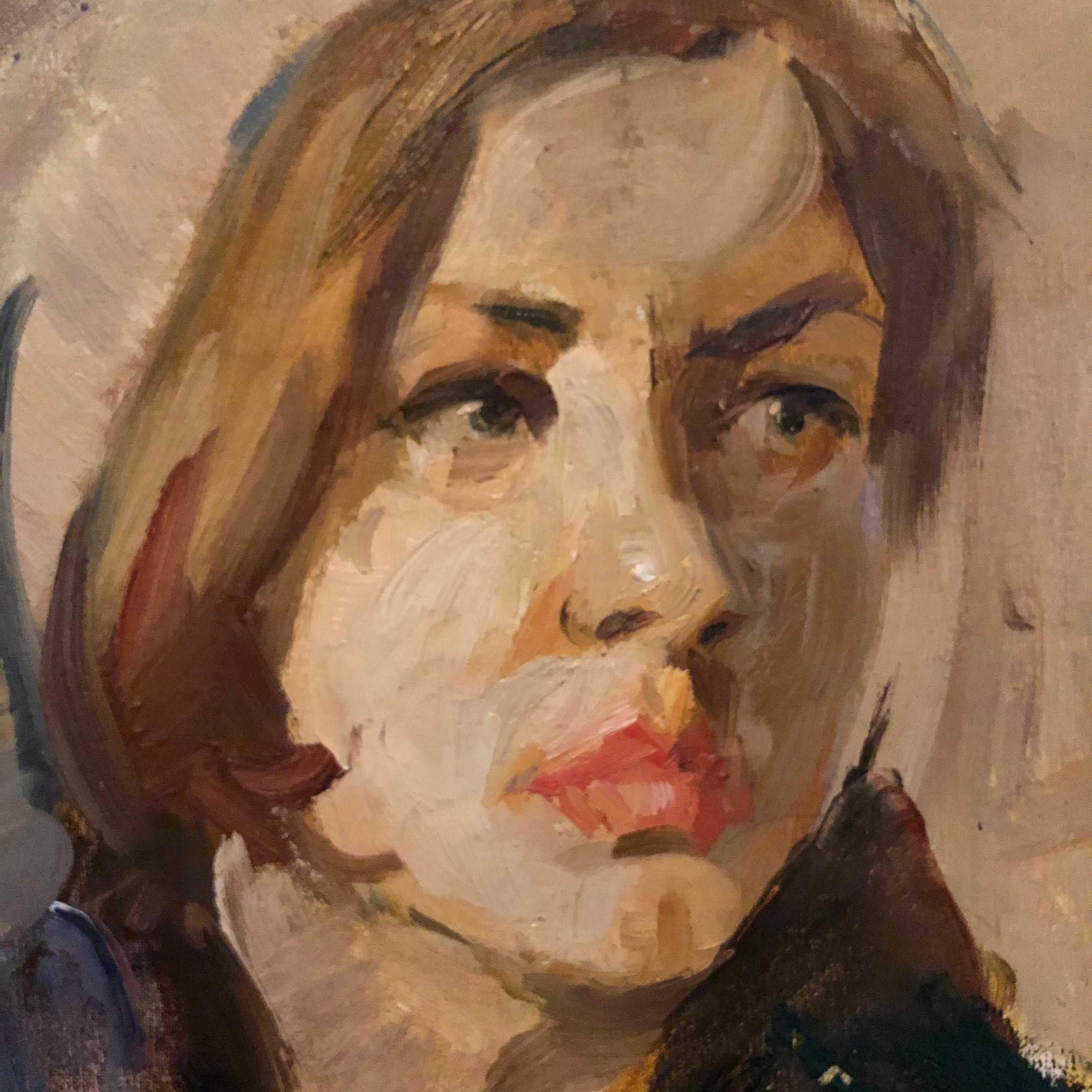 Гремитских Владимир Георгиевич (1916-1991гг.) Женский Портрет 1956г..