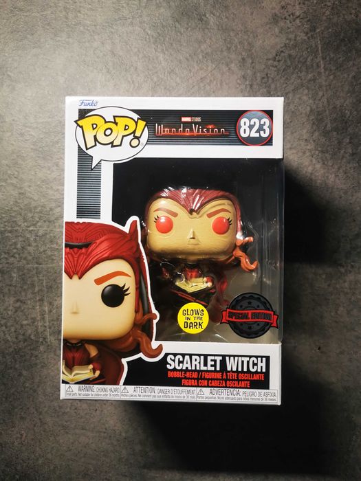 Scarlet WItch 823 GITD Funko Pop Marvel