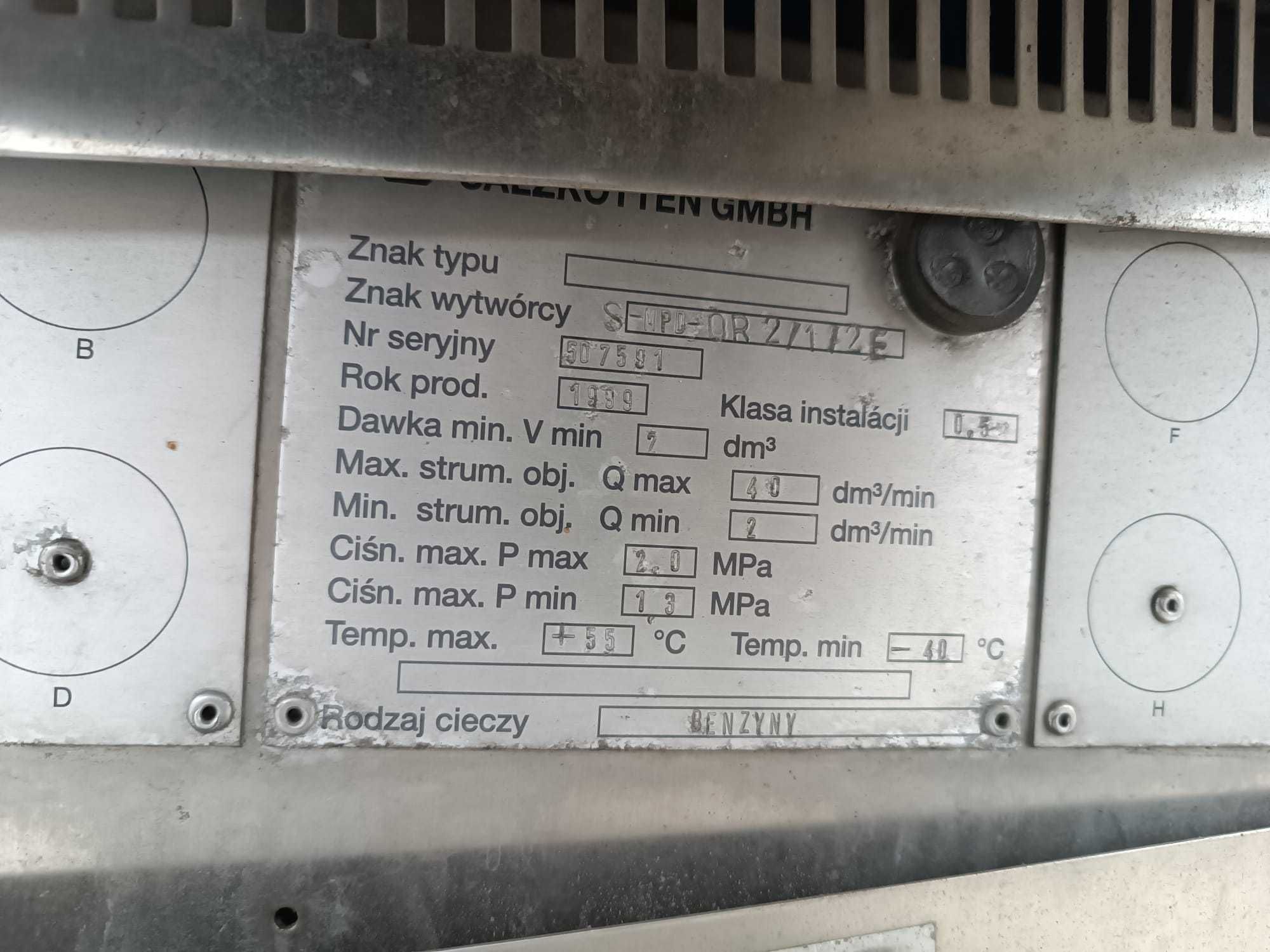 *Dystrybutor paliwa odmierzacz paliw ciekłych