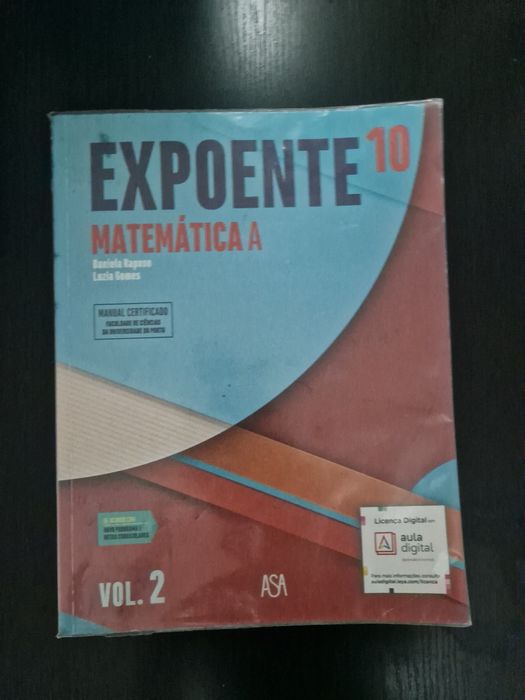 Manual de Matemática A 10° Ano - Plastificados Part1/2