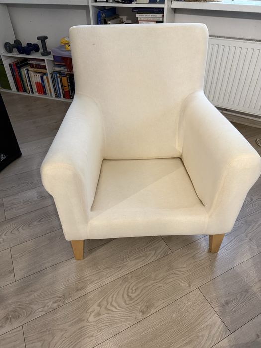 Fotel domowy kremowy