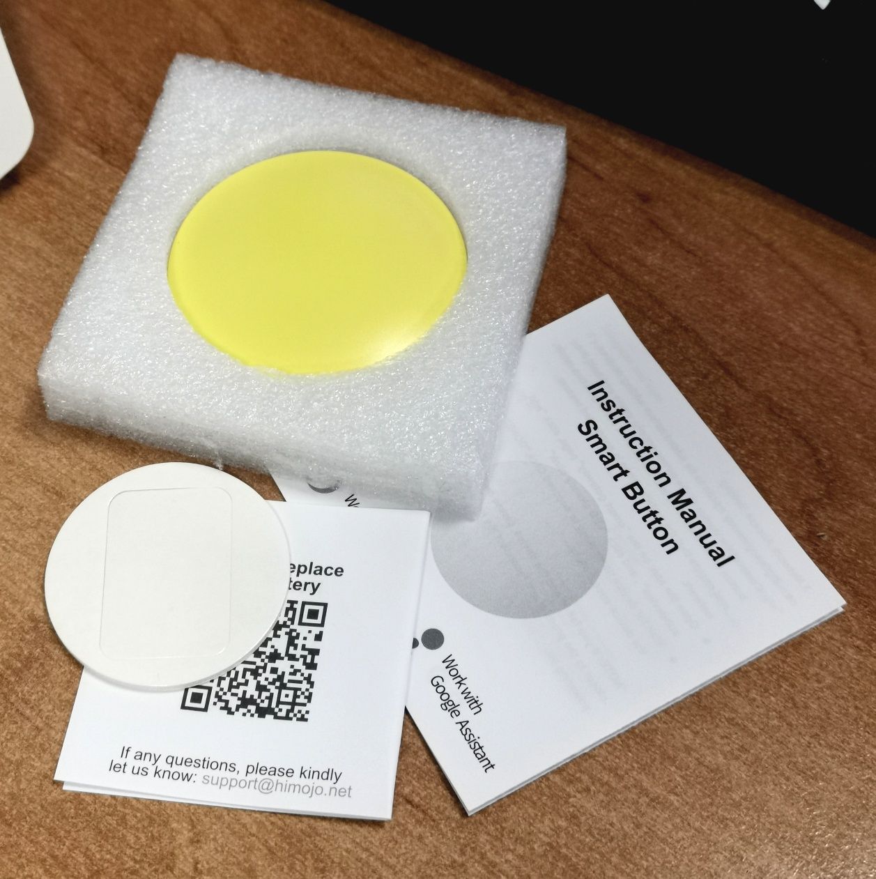 Przełącznik scen Smart Button do systemu Smart Home TUYA Zigbee żółty