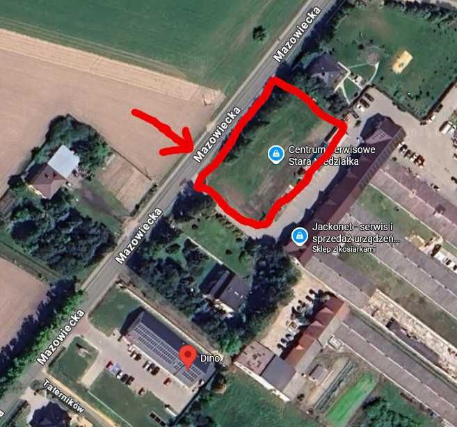 Działka 2000m2 - Stara Niedziałka, ul. Mazowiecka, ogrodzona