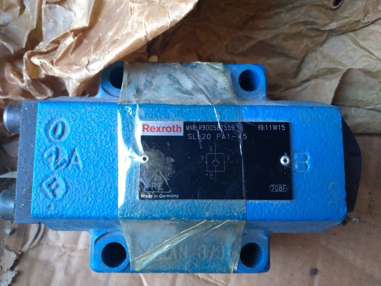Zawór przepływu ciśnienia hydraulicznego rexroth typ SL 20 PA1 45 nowy