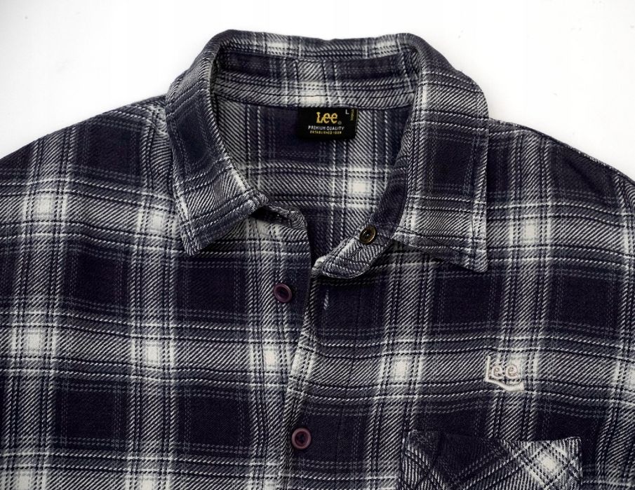 LEE Western shirt | Stylowa koszula w kratę, bardzo miła w dotyku r.L