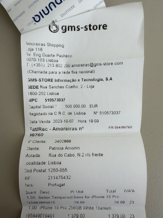 Vendo iPhone 15 Pro White Titanium 256GB c/ Capa Apple Magsafe