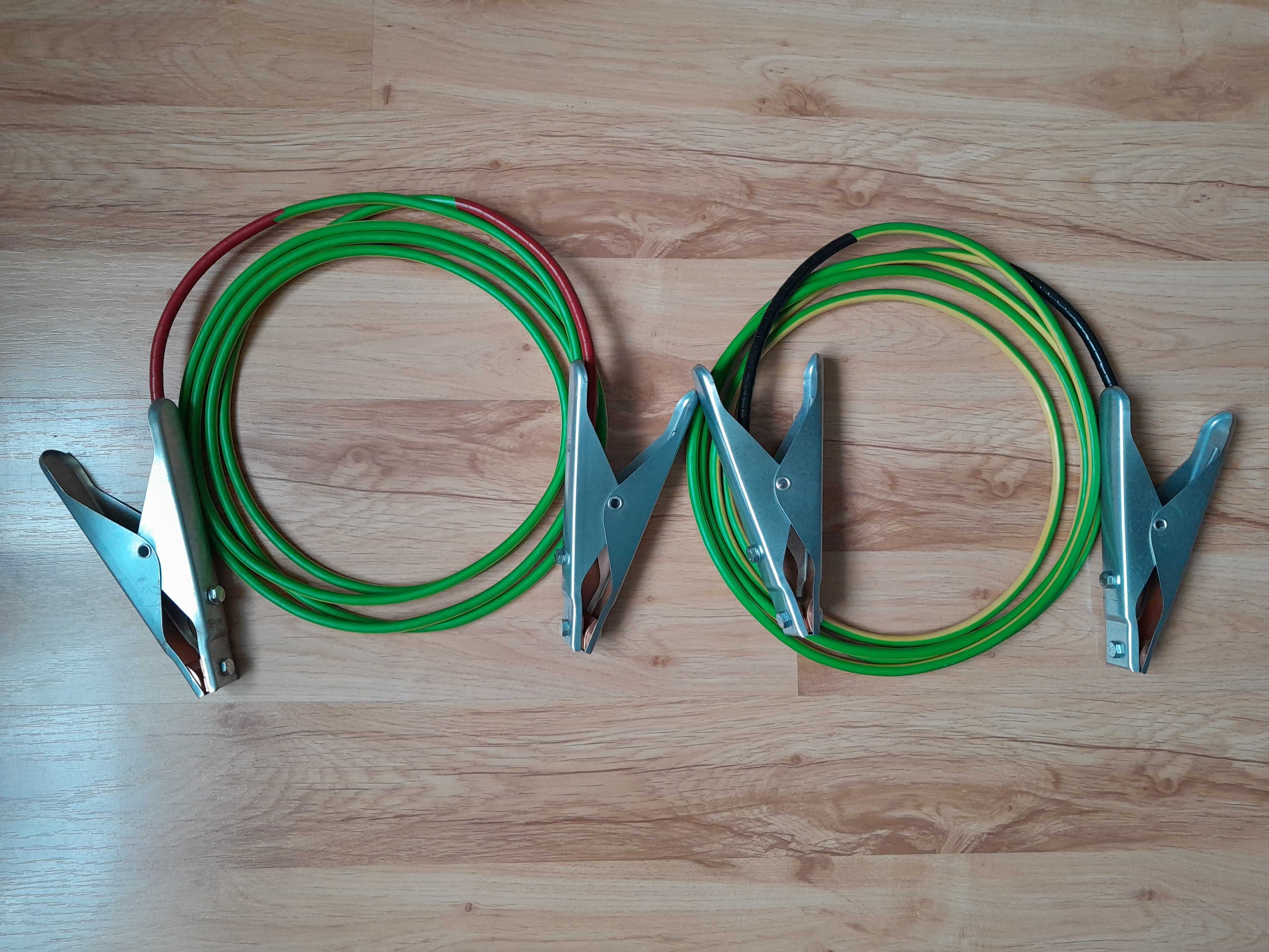 Kable przewody rozruchowe 16 mm2 o długości 2 x 3 metry 70 cm