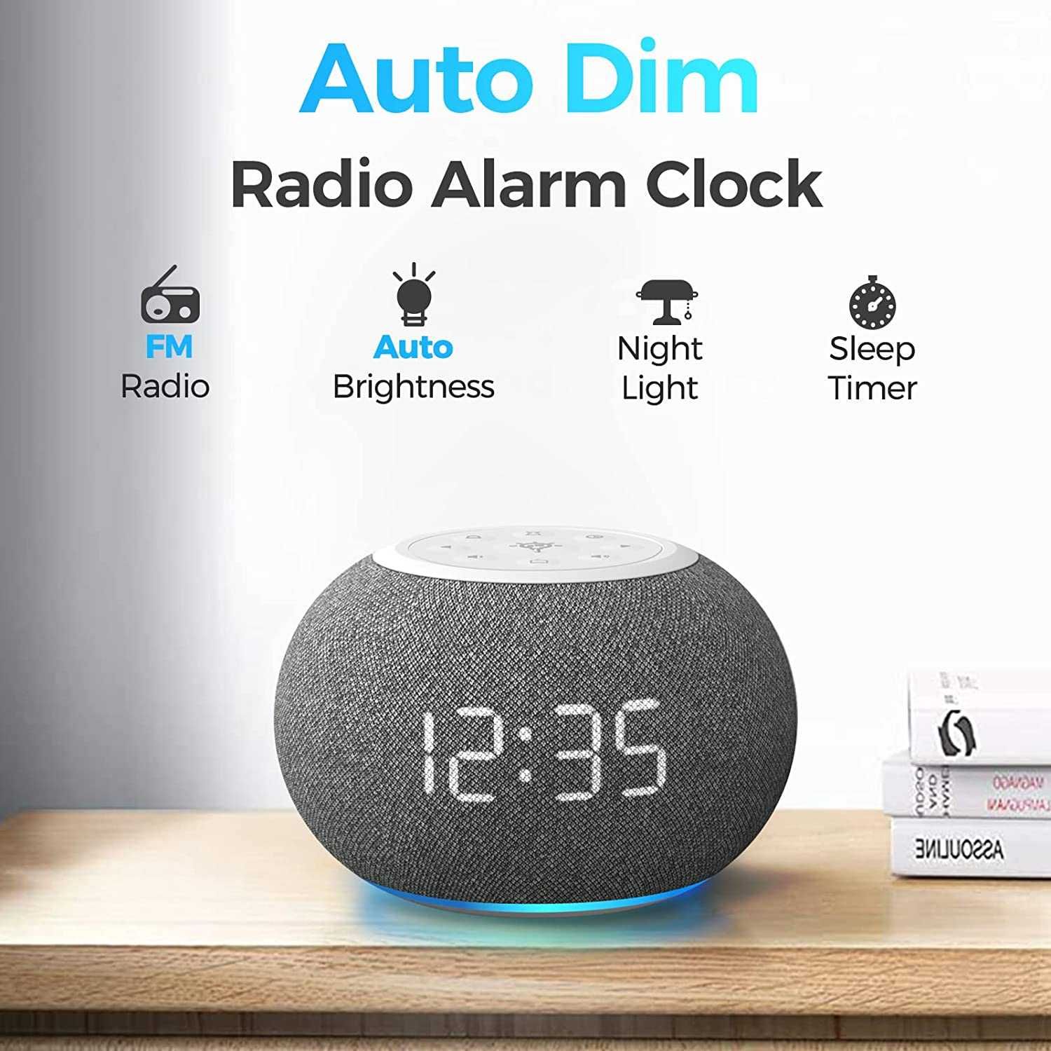 REACHER ‎R3L Radio FM Budzik Podświetlenie Design