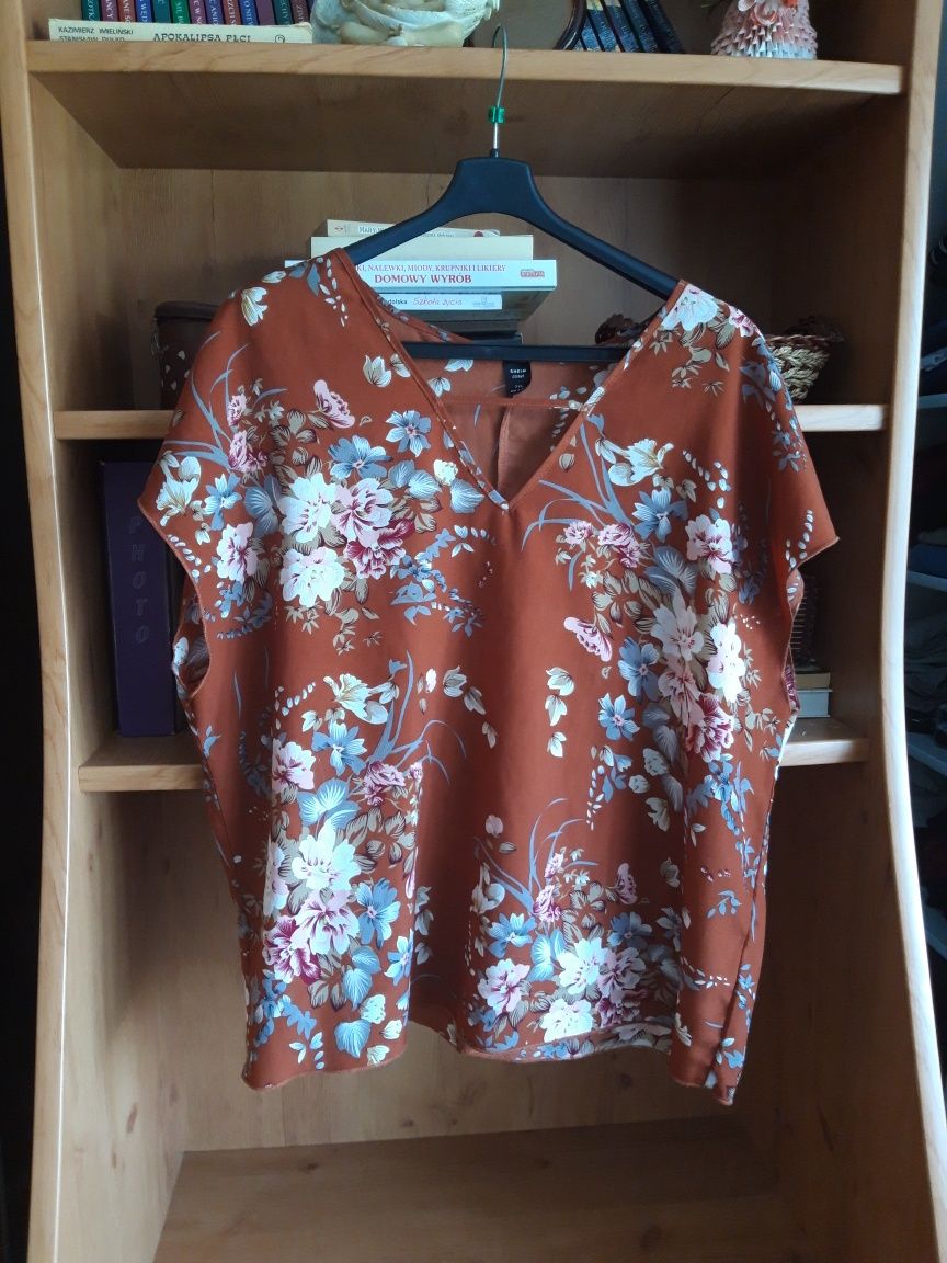 Elegancka ruda bluzka kimono rozmiar 48/50/52  5 XL  Shein