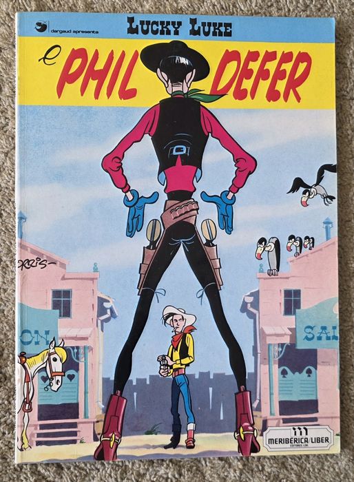 Livro de Banda Desenhada Lucky Luke e PHIL DEFER