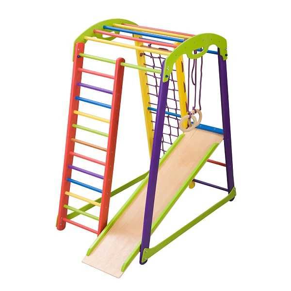 Дитячий спортивний куточок Кроха 1 міні з гіркою та кільцями