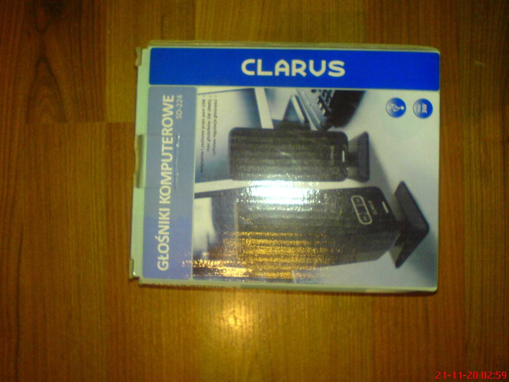 Głośniki Komputerowe Clarus SD-224 3W NOWE NIEUŻYWANE OPAKOWANIE