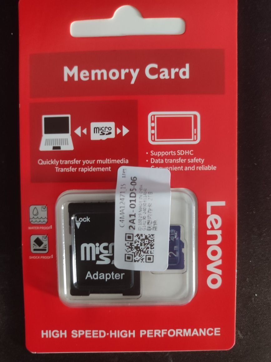 Cartão microsd lenovo 2tb