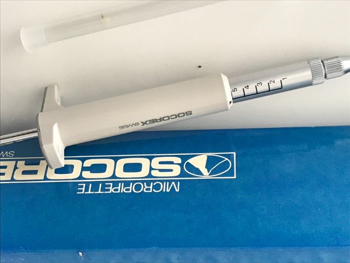 Pipeta Automática Socorex 1 a 5ul - Artigos de Laboratório Clínico VII