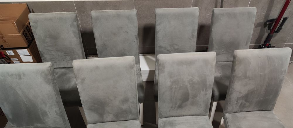Conjunto de 8 cadeiras de sala de jantar