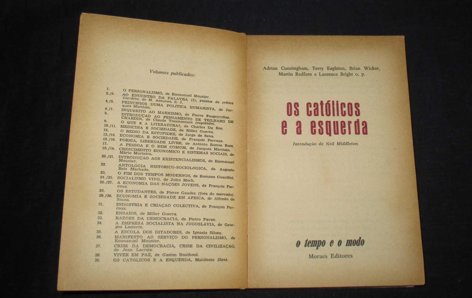 Livro Os Católicos e a Esquerda Manifesto Slant