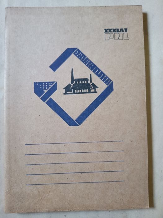 PRL. Stary zeszyt brulion 80 kart lata 70.
