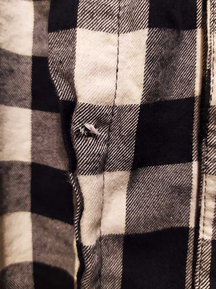 Koszula w kratę flanelowa ZARA S 100% bawełna