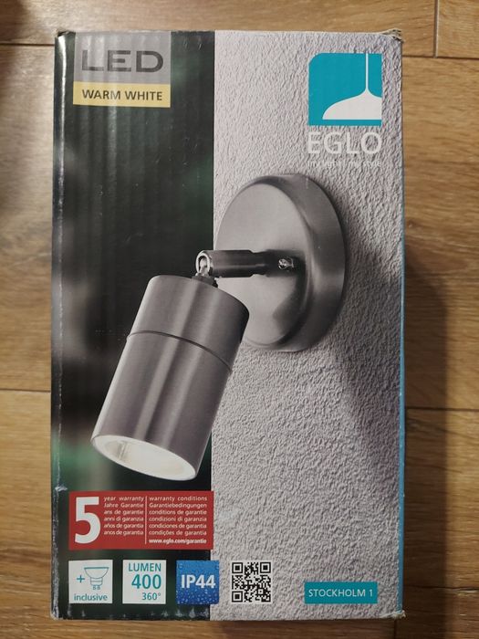 Kinkiet zewnętrzny lampa zewnętrzna Eglo Stockholm 1 GU10