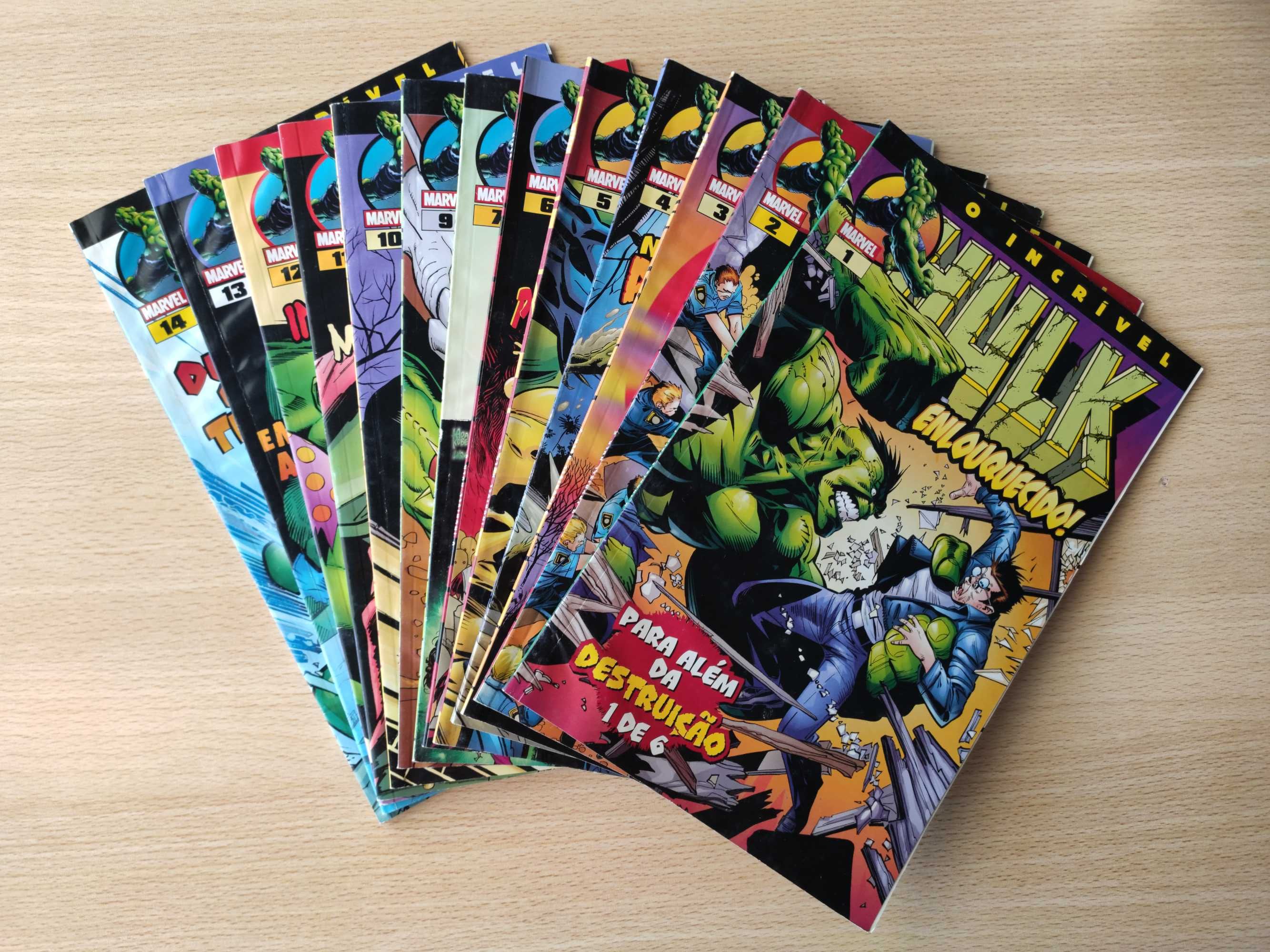 Coleção de 14 volumes Jornal de Noticias/Devir - O Incrível Hulk